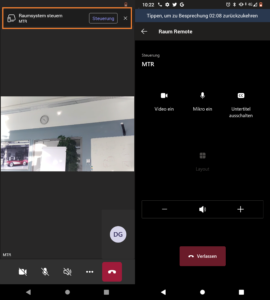 Microsoft Teams Rooms on Android Room Remote